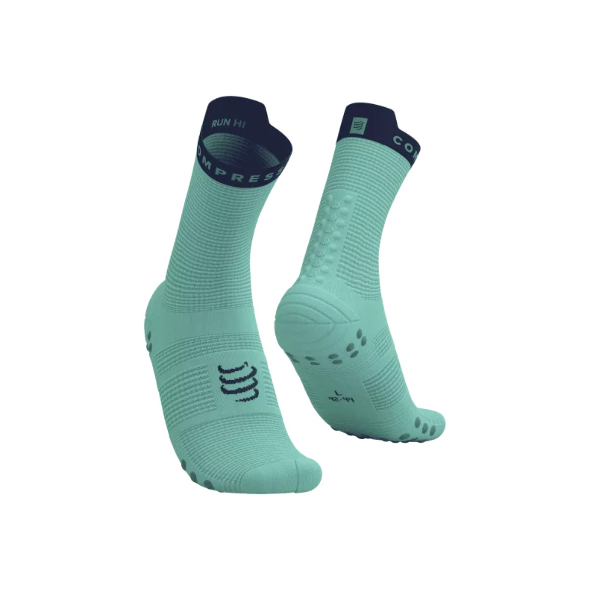 Compressport Pro Racing Socken v4.0 Run High Blau Lila Socken, Größe Größe 3