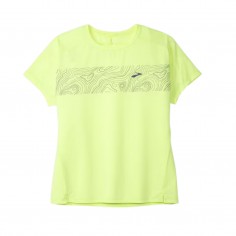 Brooks Sprint Free 2.0 Short Sleeve Yellow T-Shirt