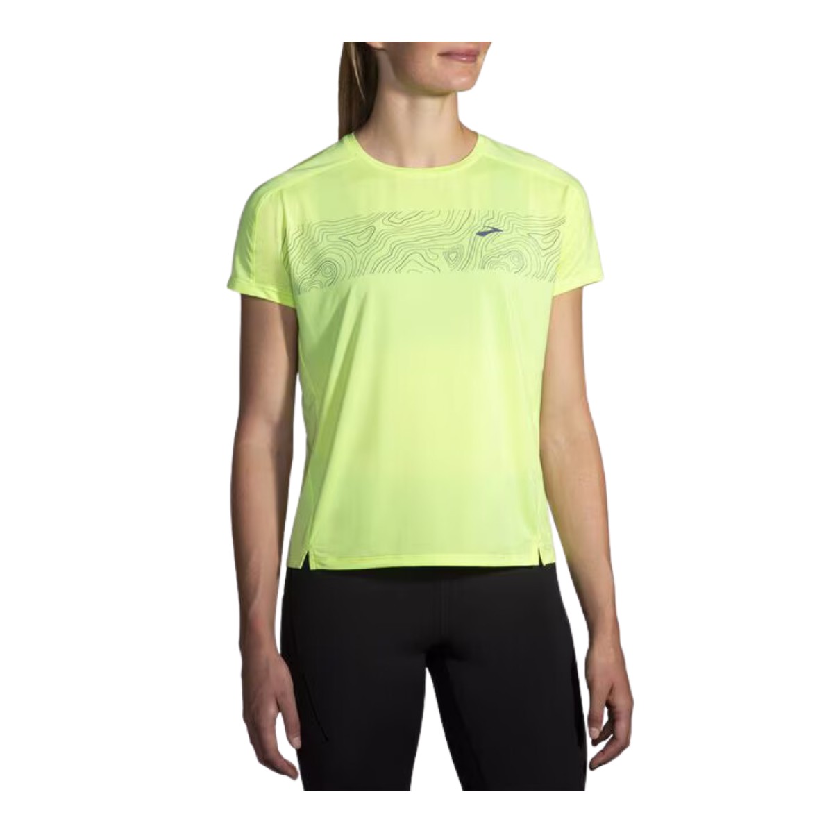 Brooks Sprint Free 2.0 Kurzarm-T-Shirt in Gelb, Größe M