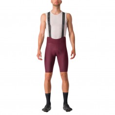 Castelli Espresso Red Bib Shorts