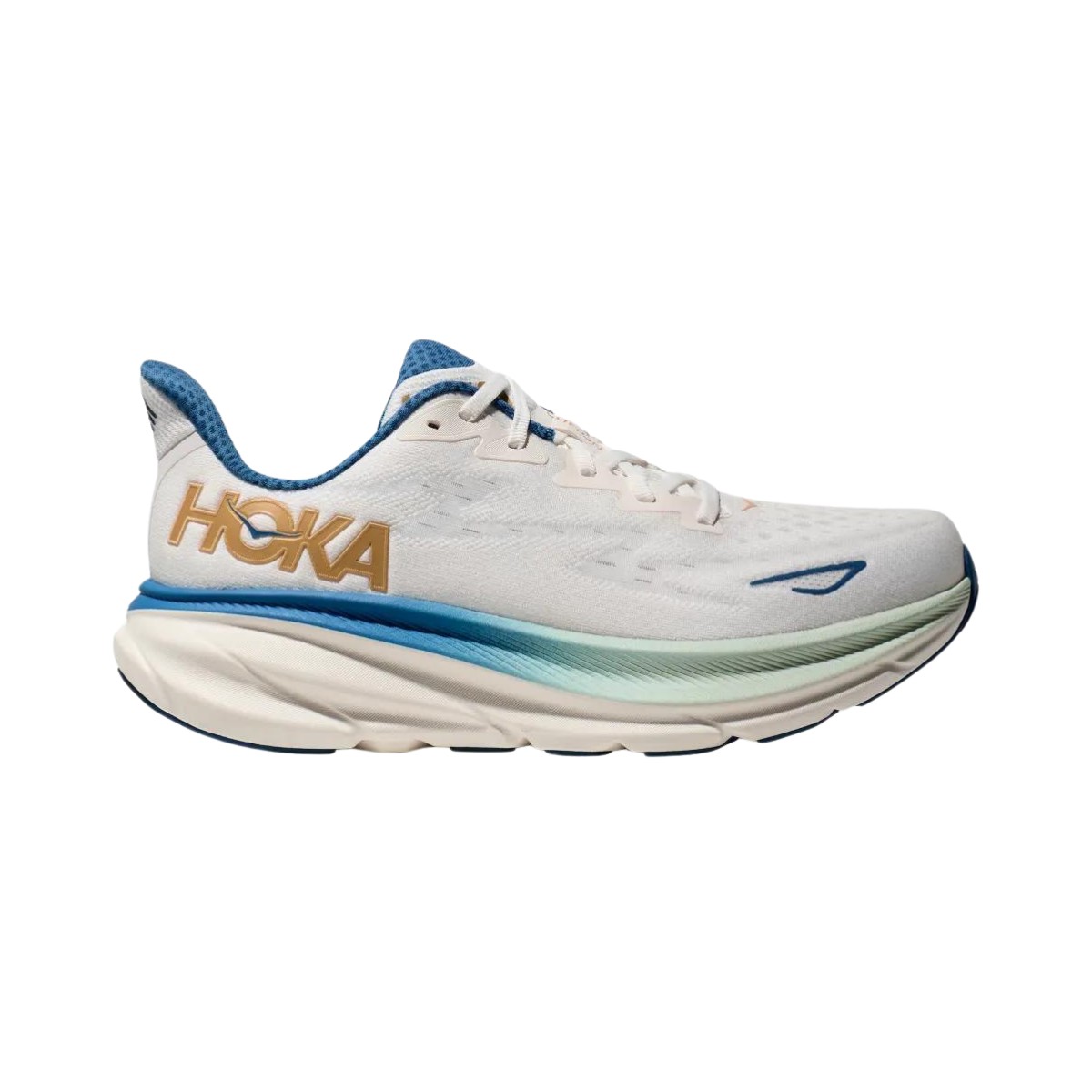 Zapatillas Hoka Clifton 9 Blanco Azul AW24