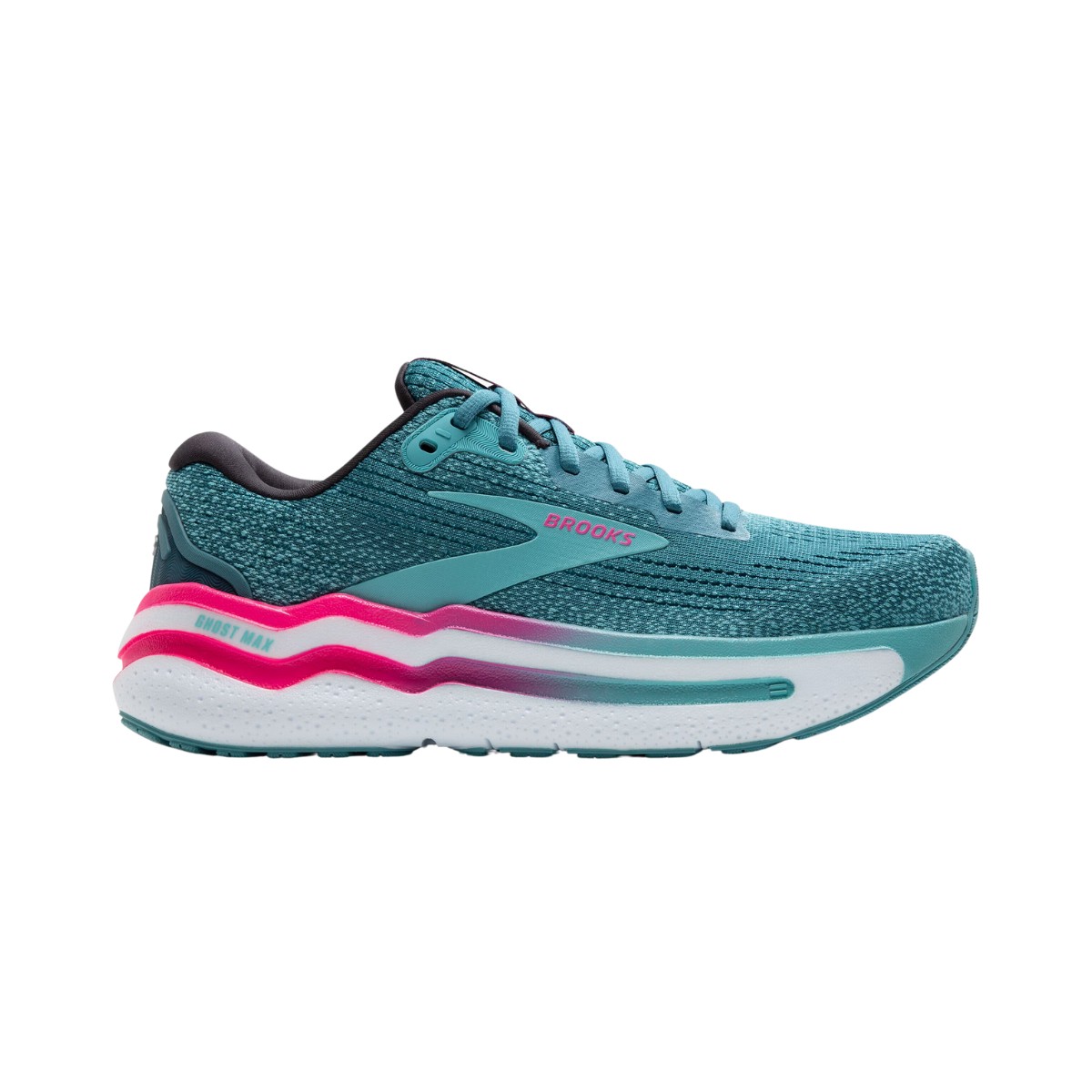 Brooks Ghost Max 2 Blau Rosa AW24 Damenschuhe, Größe 40,5 - EUR