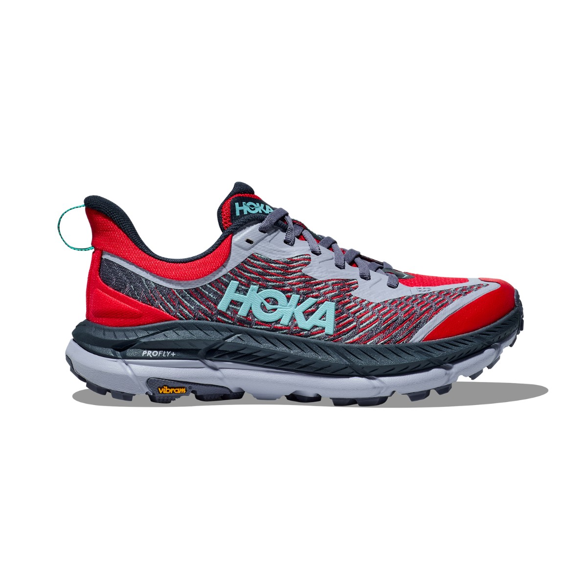 Zapatillas Hoka Mafate Speed 4 Rojo Gris AW24 Mujer