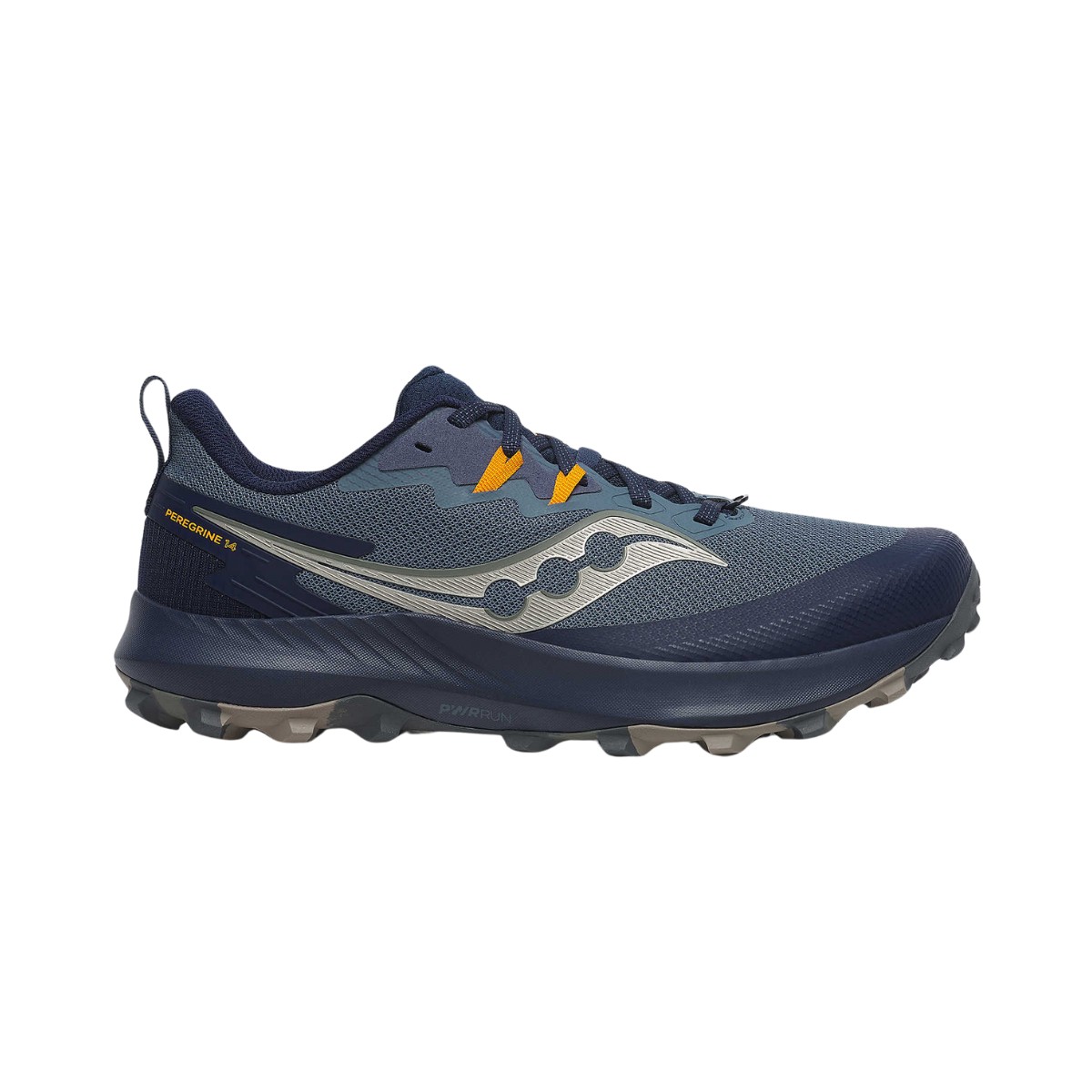 Saucony Peregrine 14 Marineblau AW24 Schuhe, Größe 44 - EUR