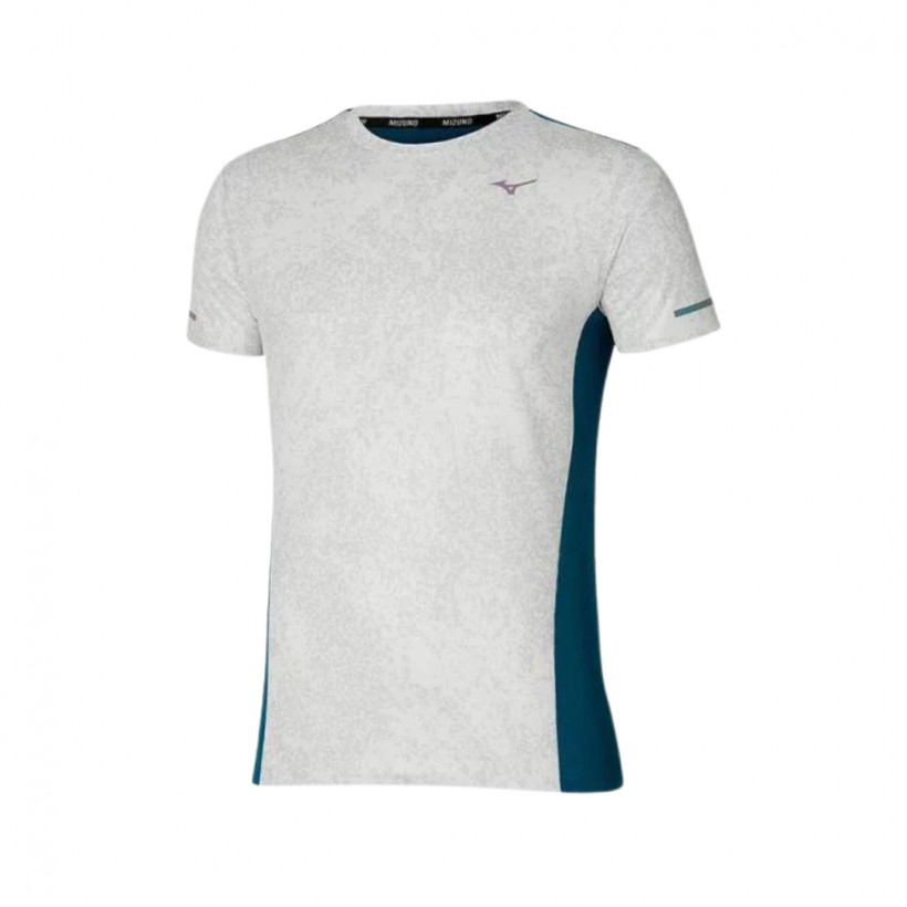 T-shirt z krótkim rękawem Mizuno Premium Aero Tee, szaro-niebieski