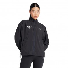 New Balance Athletics Valencia Marathon Jacket Black Orange Women