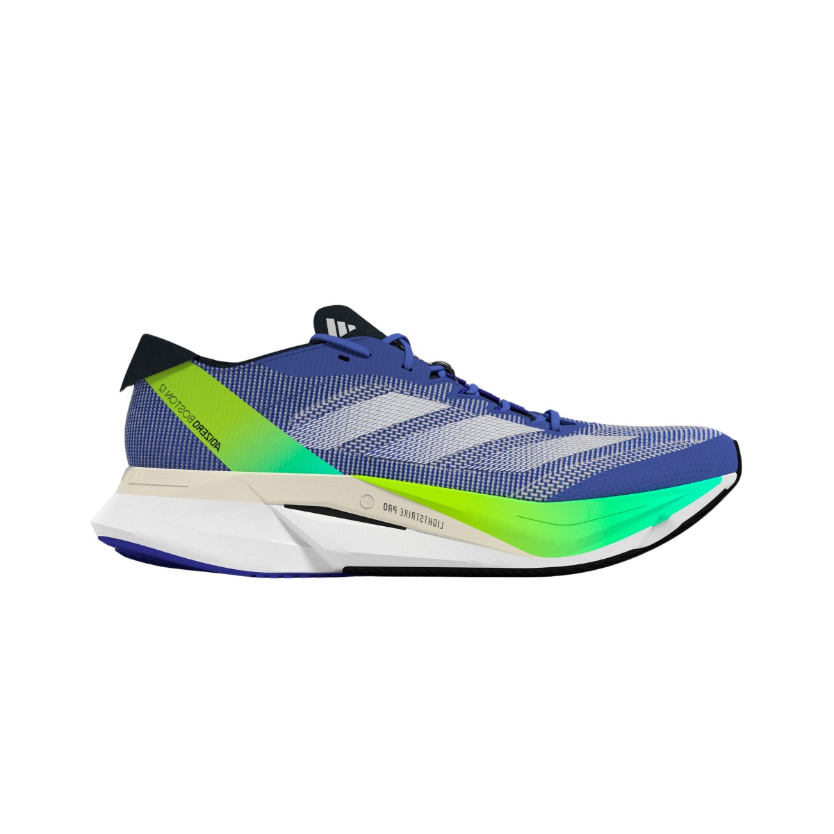 Adidas Adizero Boston 12 AW24 Blau Grün Schuhe, Größe UK 8