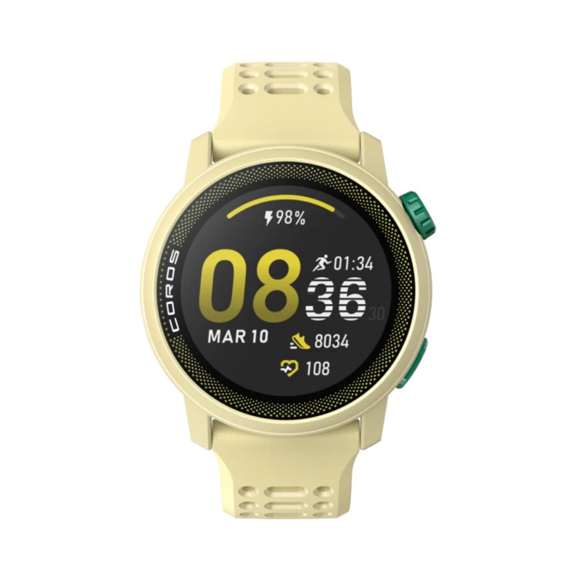 Coros Pace 3 GPS Watch Yellow Silicone