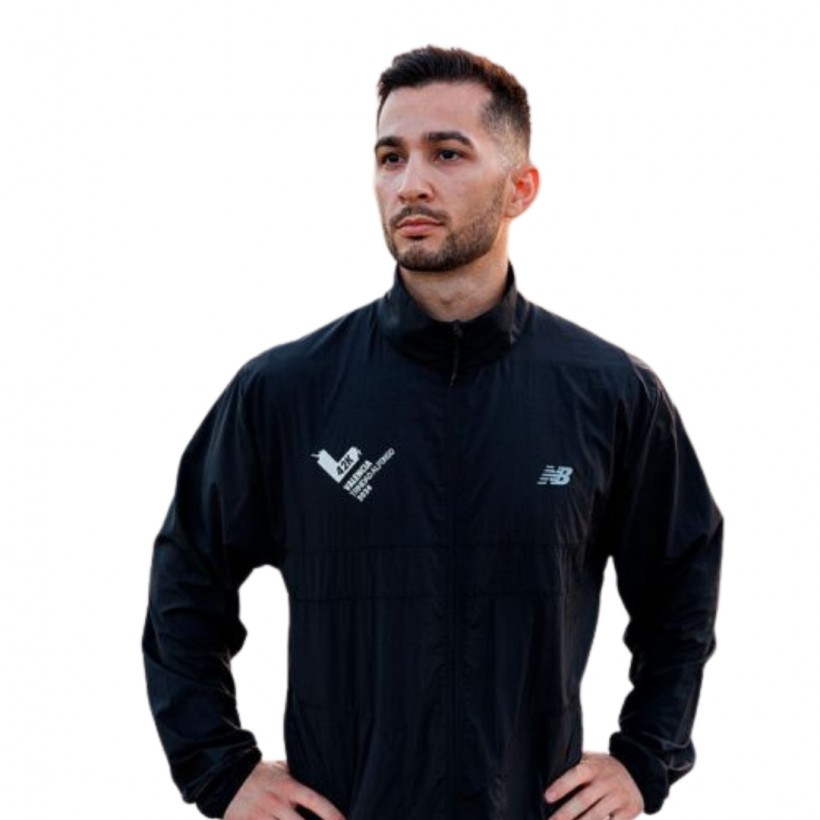 Kurtka New Balance Athletics Packable Maraton Walencja 24 Czarny