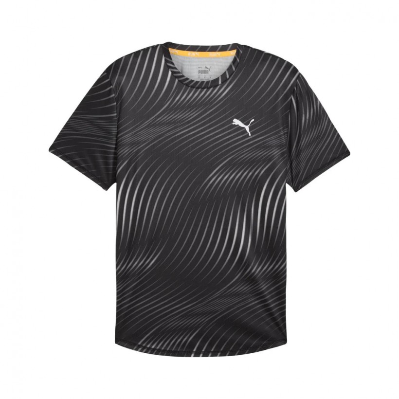 Camiseta Puma Run Favorite Preto Branco