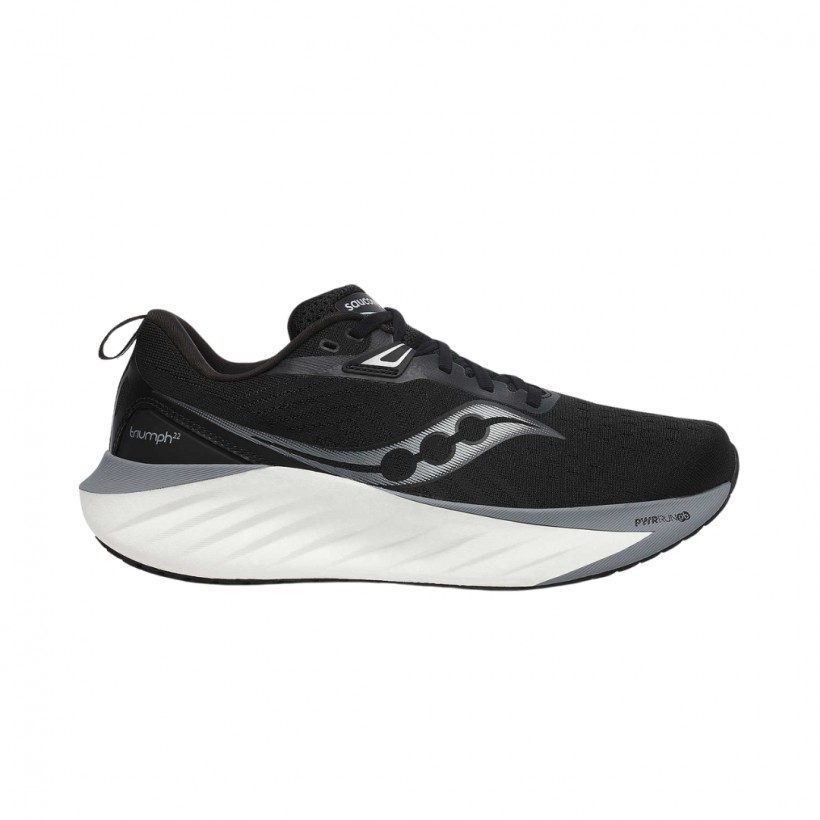 Saucony Triumph 22 Shoes Black White AW24