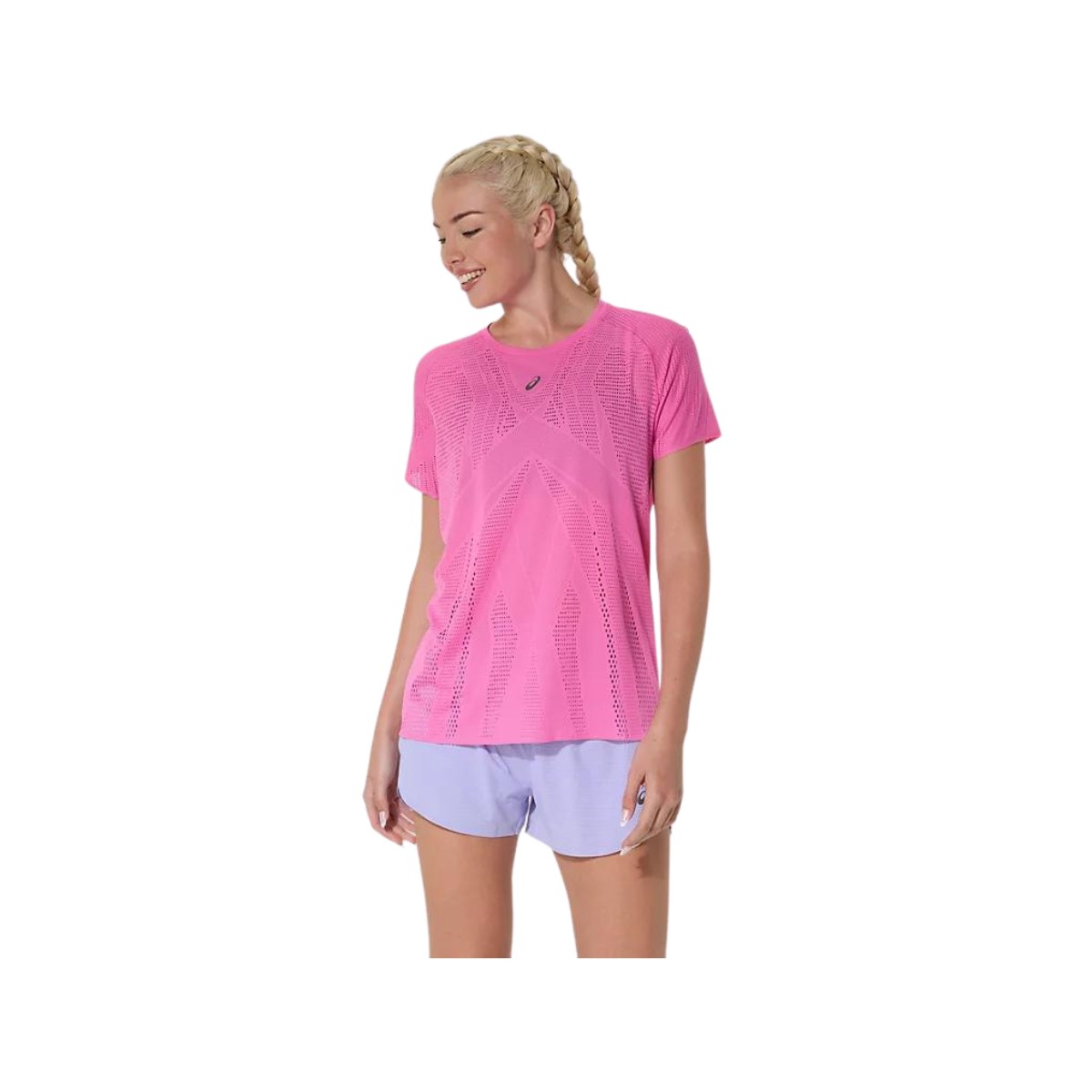 Asics Metarun Rosa Damen T-Shirt, Größe S