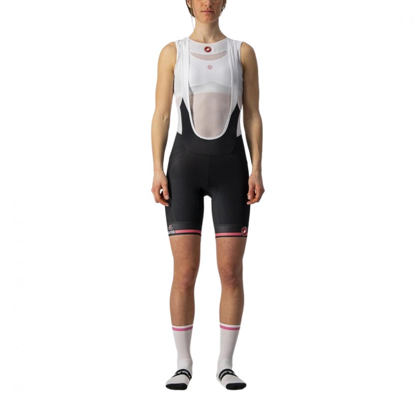 Castelli GDL 24 Velocissima Damen Schwarz Weiß Trägershorts