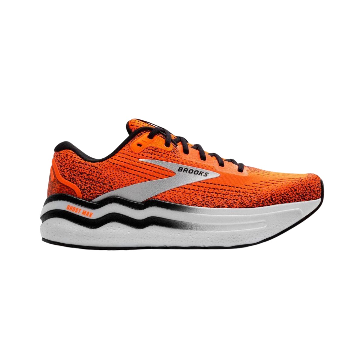 Brooks Ghost Max 2 Orange Schwarz AW24 Laufschuhe, Größe 45 - EUR