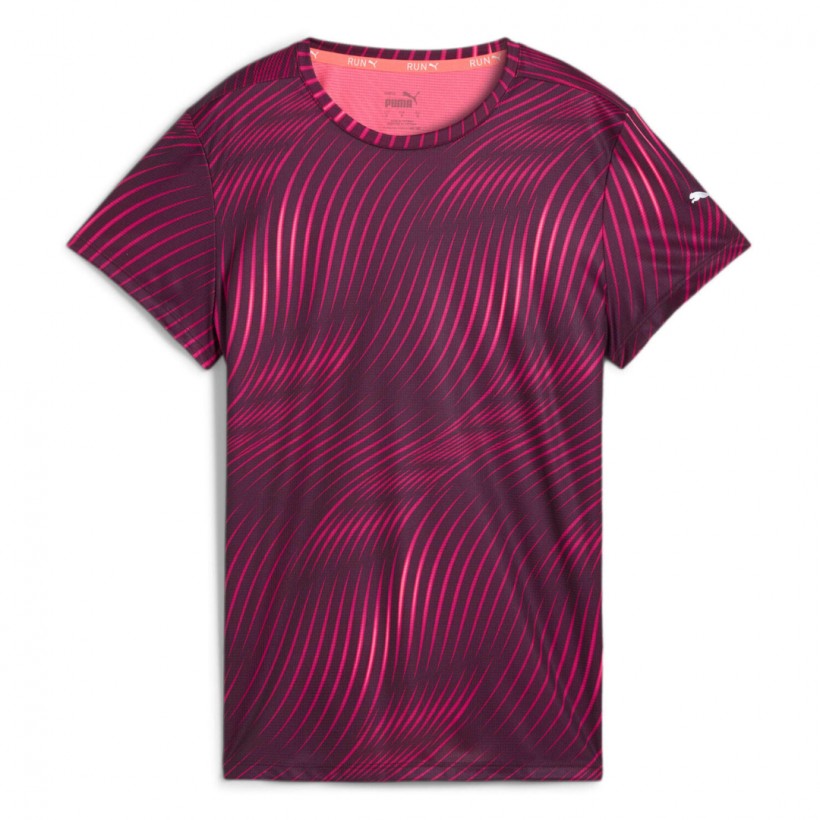 Camiseta de manga curta Puma Favourite Roxo Feminina