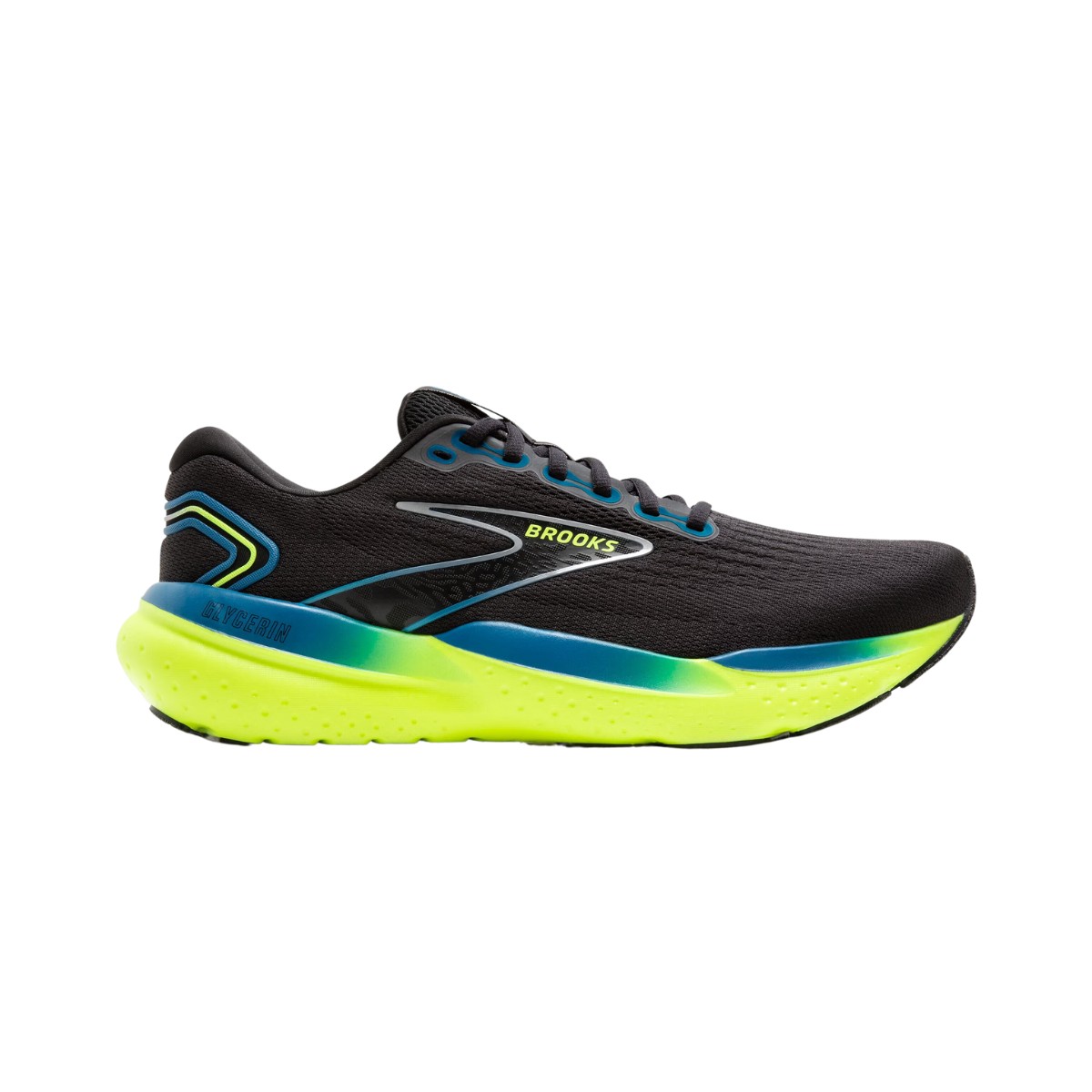 Brooks Glycerin 21 Schwarz Grün AW24 Schuhe, Größe 41 - EUR