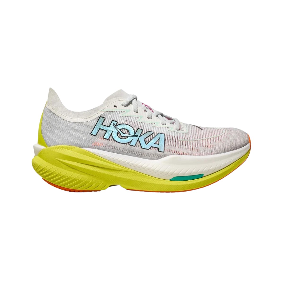 Hoka Mach X 2 Grau Gelb AW24 Schuhe, Größe EU 43 1/3