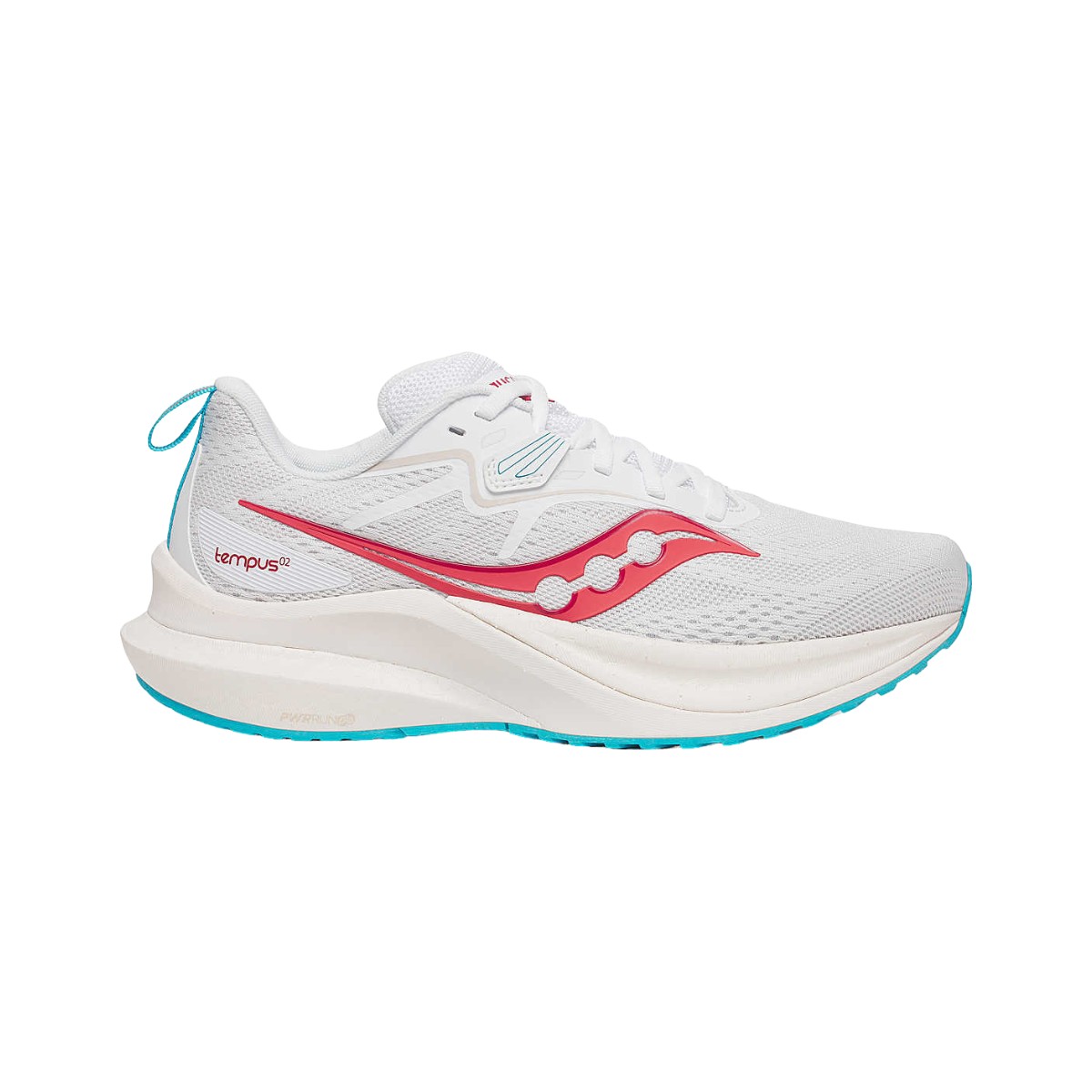 Saucony Tempus 2 Weiß Rot AW24 Damenschuhe, Größe 38,5 - EUR