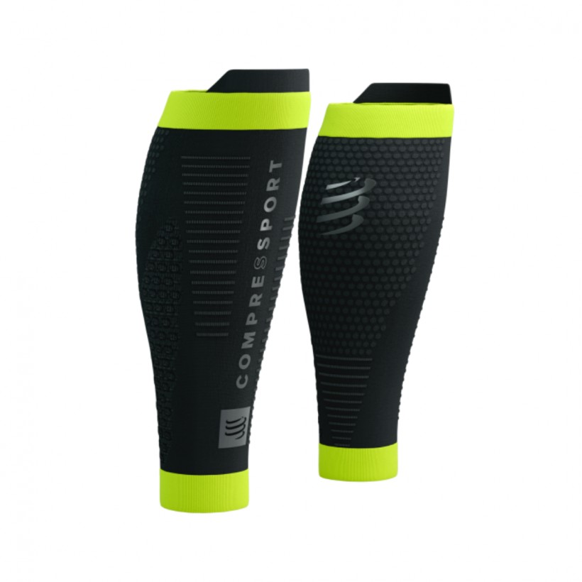 Bas de contention Compressport R2 3.0 Flash noir jaune