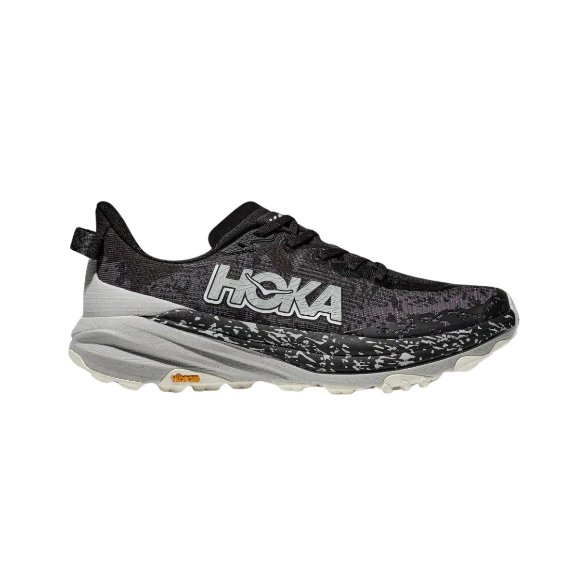 Hoka Speedgoat 6 Schwarz Grau  Schuhe, Größe EU 44 2/3