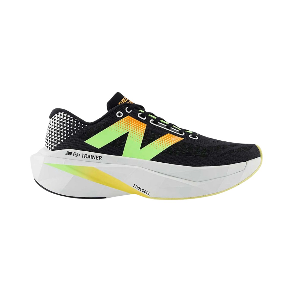 Scarpe New Balance FuelCell SuperComp Trainer v3 Nero Verde Giallo AW24