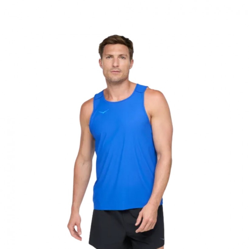 Hoka Airolite Sleeveless T-Shirt Blue