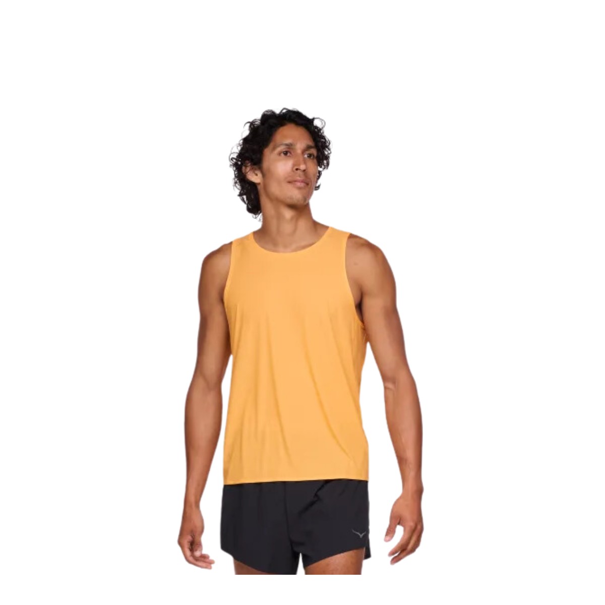 Hoka Airolite ärmelloses orangefarbenes T-Shirt, Größe L