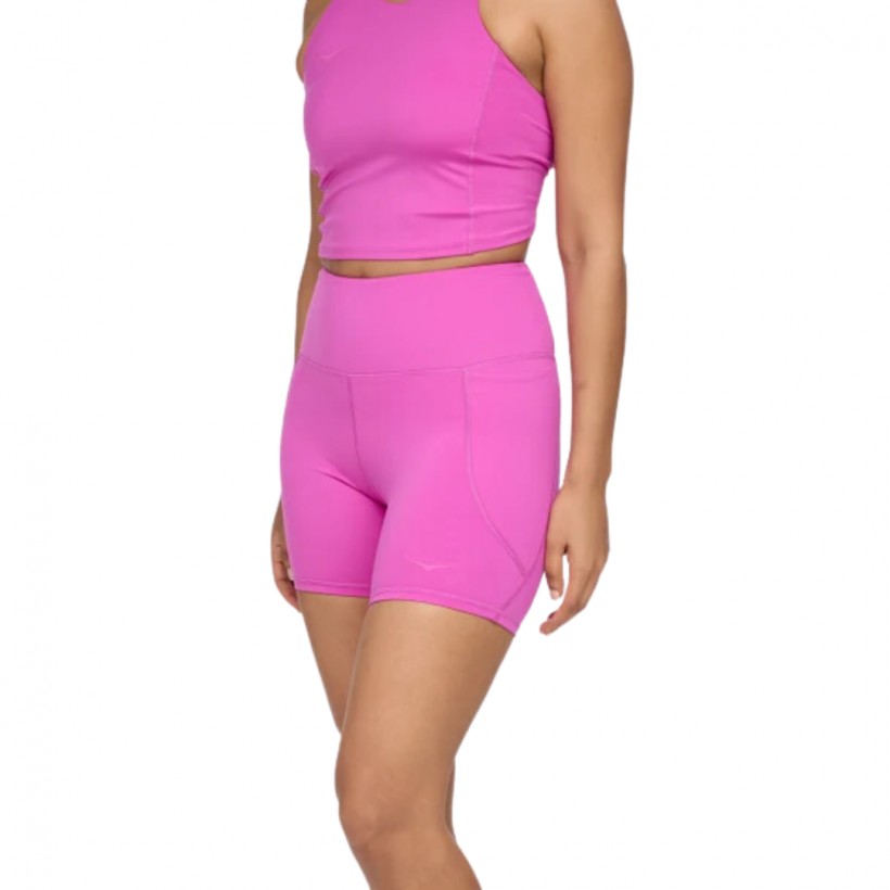 Hoka Elaro kurze Strumpfhose 12,7 cm Fuchsia Damen