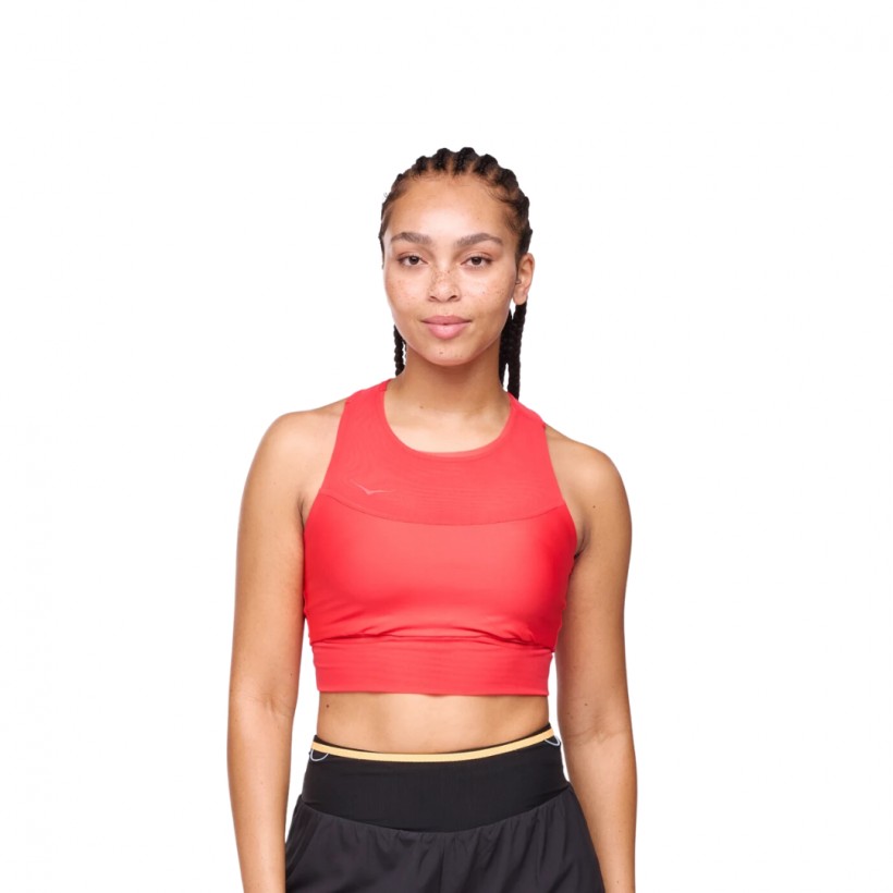 Hoka Race Day Red Women's Sports Bra