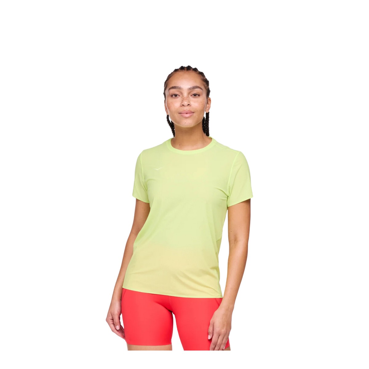 Hoka Airolite Gelbgrün Damen T-Shirt, Größe S