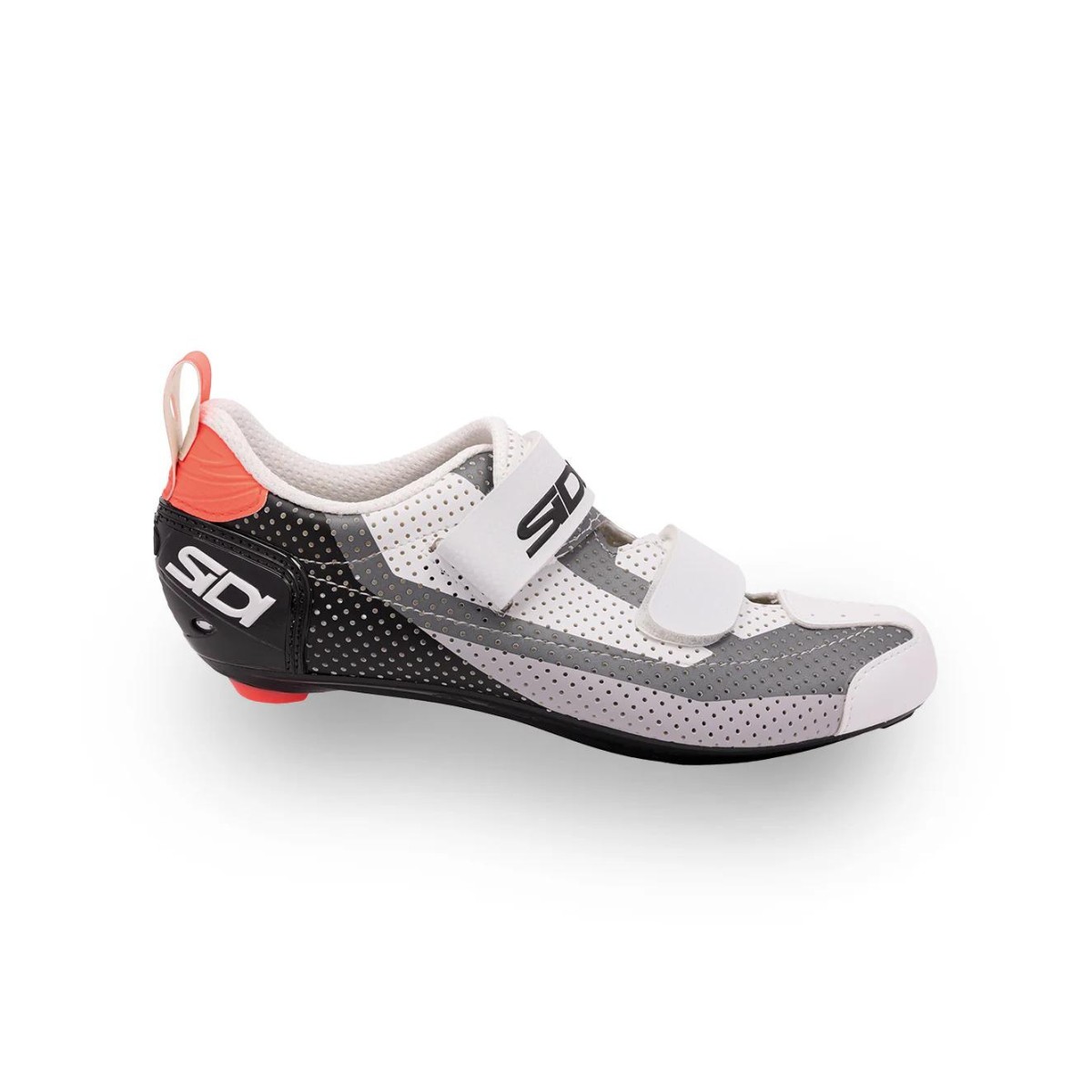 SIDI T-5 Air Schuhe Schwarz Weiß Koralle, Größe 43 - EUR