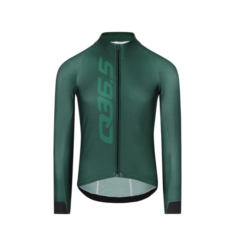 Maillot vert manches longues Q36.5 Gregarius Hybrid Signature