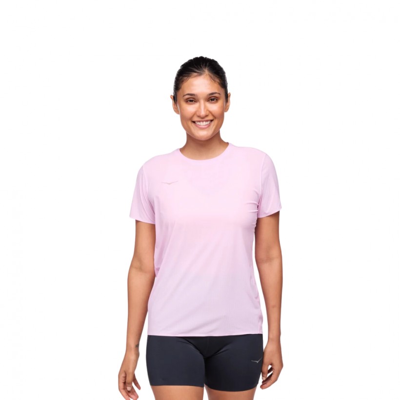 Hoka Airolite Short Sleeve Pink Women's T-Shirt