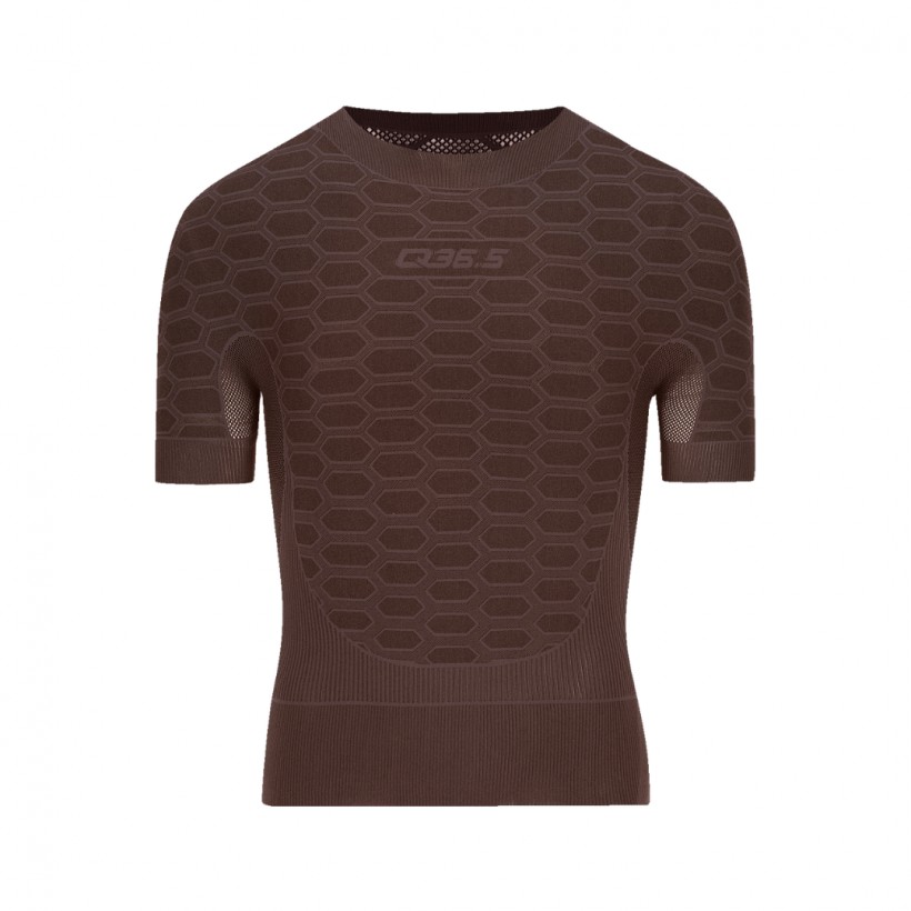 Q36.5 Base Layer 2 Short Sleeve T-Shirt Brown