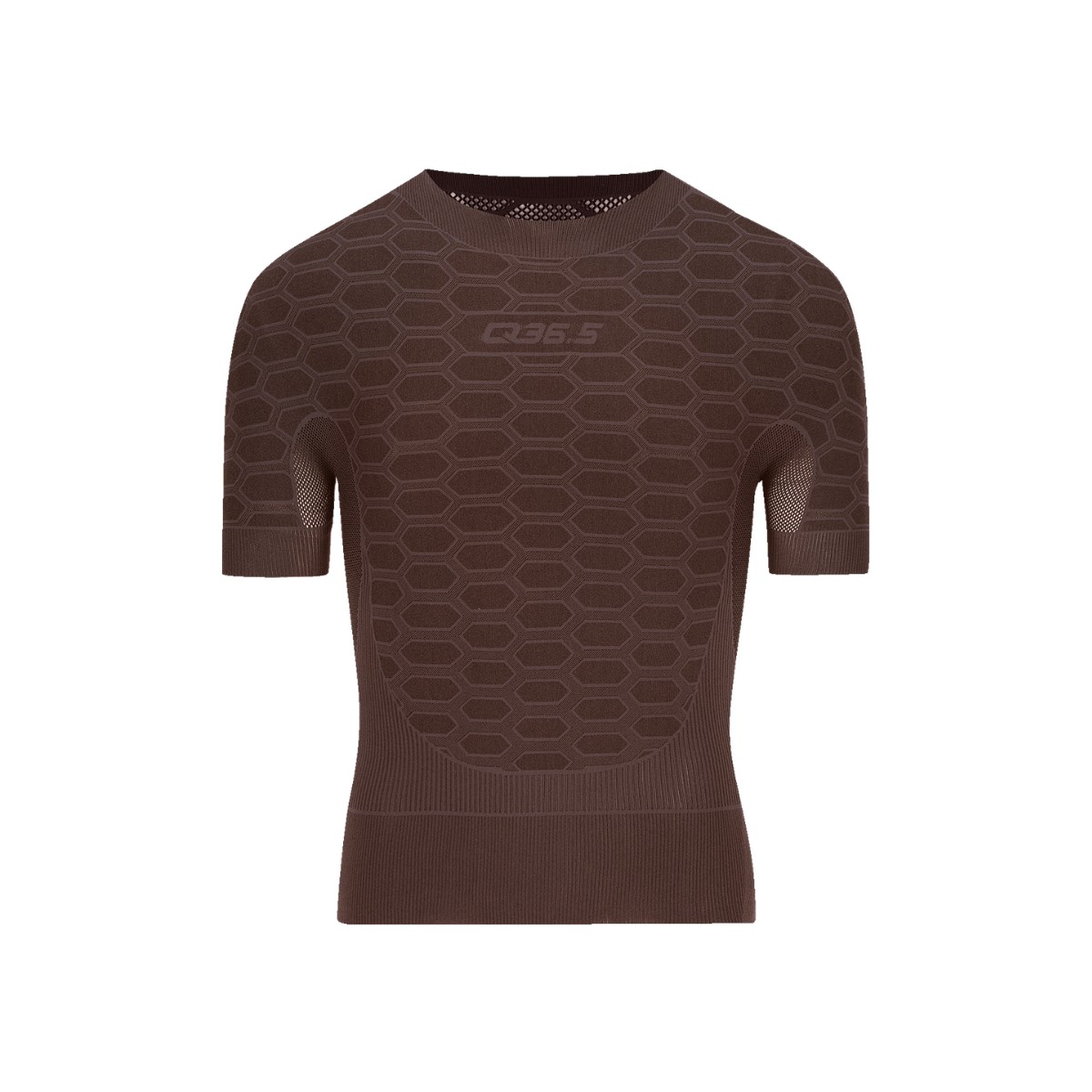 Q36.5 Base Layer 2 Kurzarm-T-Shirt in Braun, Größe S/M