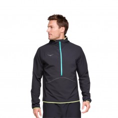 Hoka Skyglow Half Zip Sweatshirt Black Blue