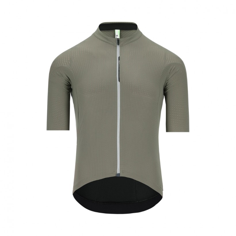 Q36.5 Dottore Grid Skin Short Sleeve Jersey Green Black