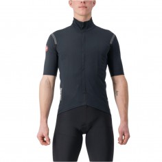 Maillot Castelli Gabba Ros 2 Rosso Corsa Gore-Tex Infinium Manga Corta Negro Gris