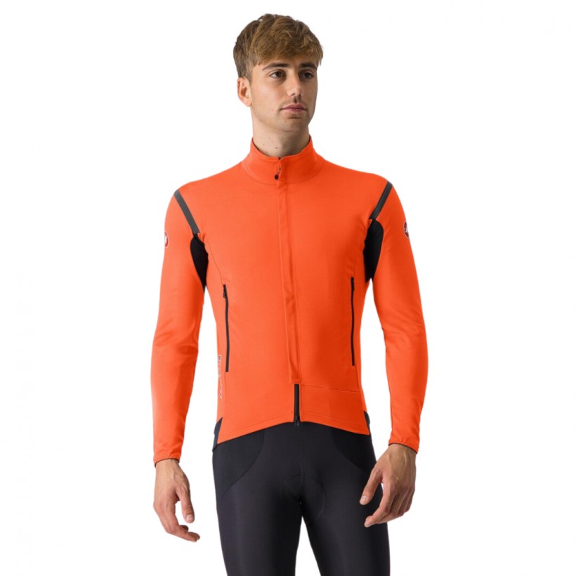 Castelli Perfetto Ros 2 Jacket Orange Black