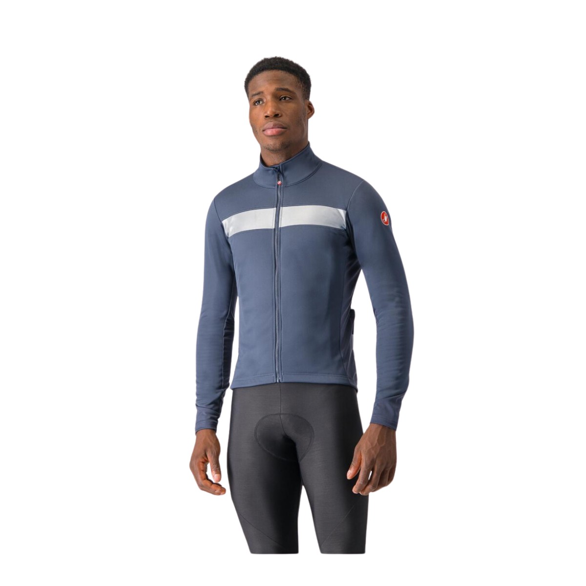 Castelli Raddoppia 3 Langarmjacke Blau Grau, Größe XL