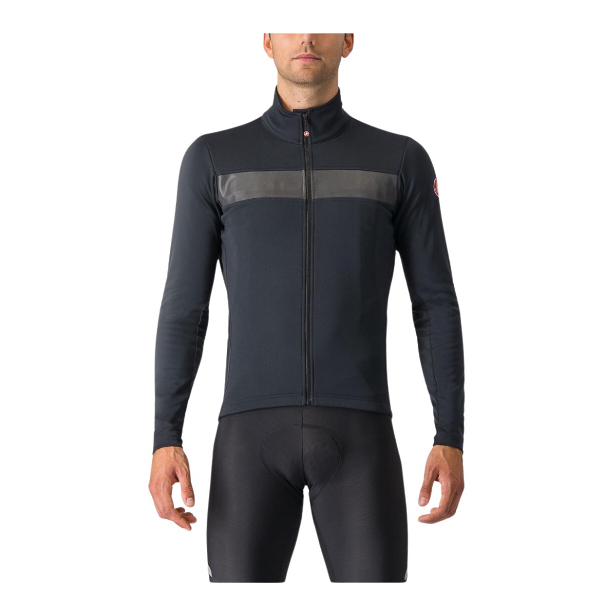 Castelli Raddoppia 3 Jacke Schwarz Grau, Größe L