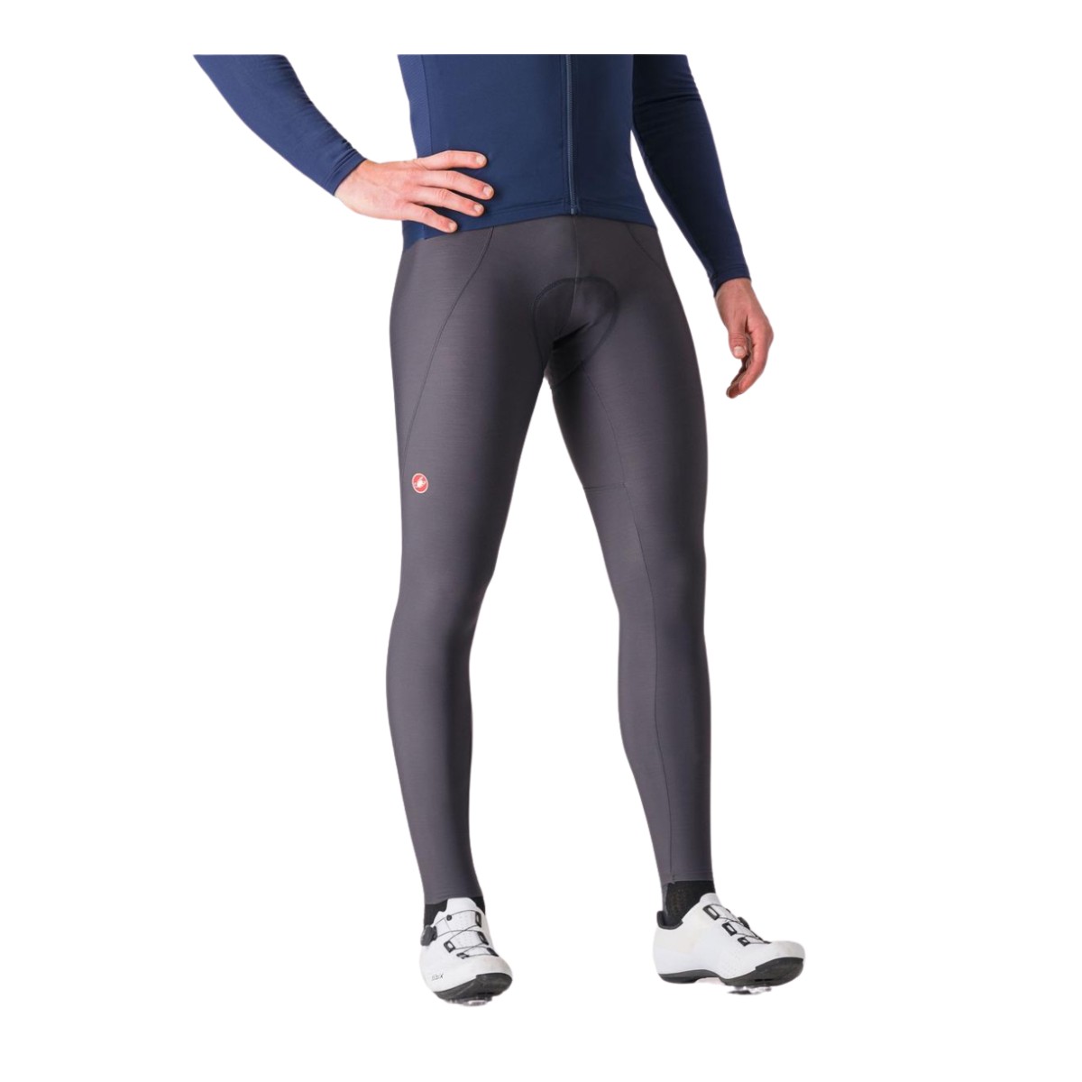 Castelli Espresso Lange Trägerhose Grau Schwarz, Größe L