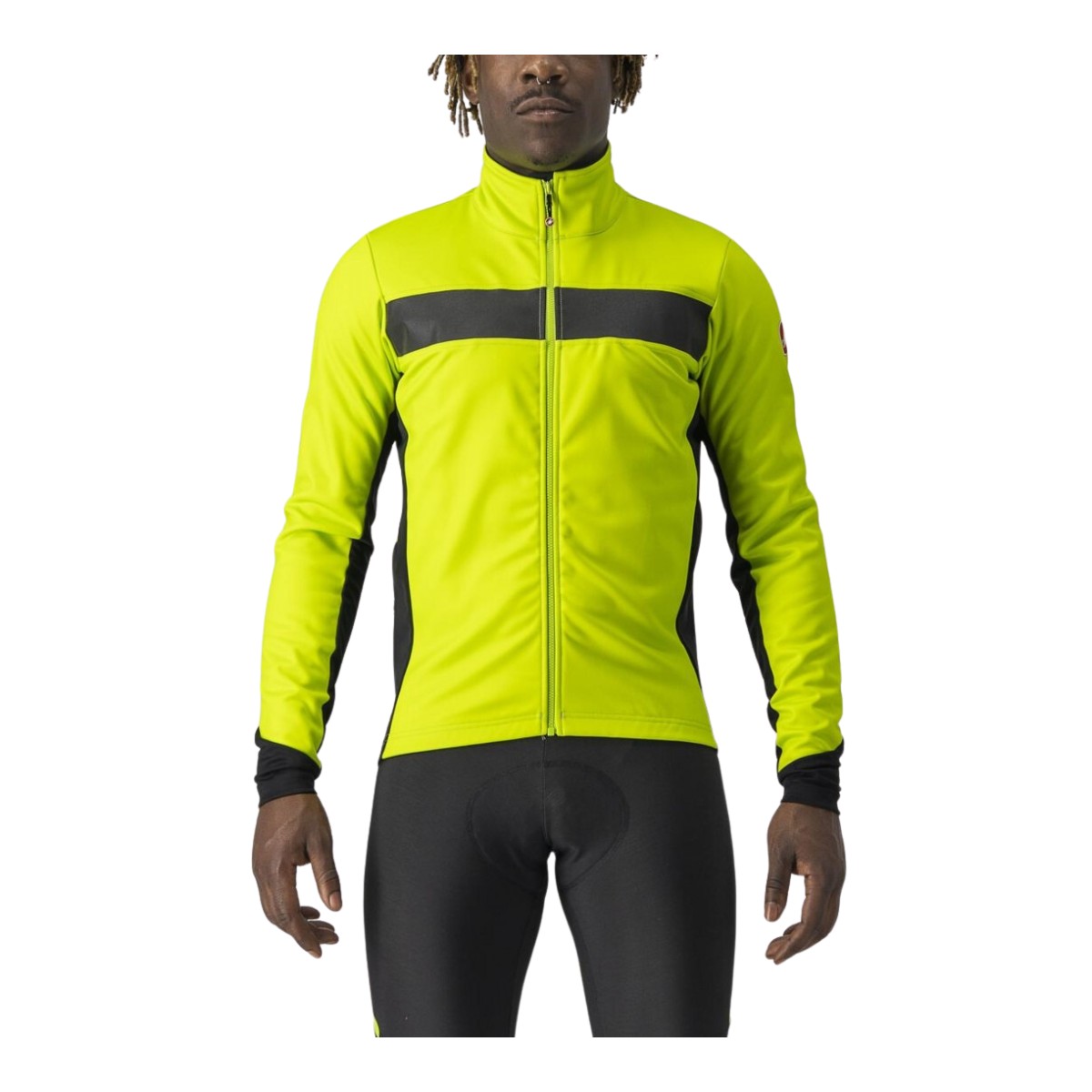 Castelli Raddoppia 3 Jacke Grün Schwarz, Größe L