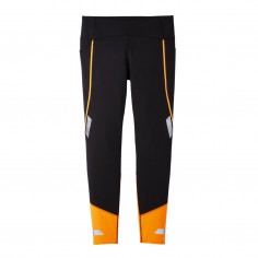 Mallas Brooks Run Visible Tight 2.0 Negro Naranja Mujer