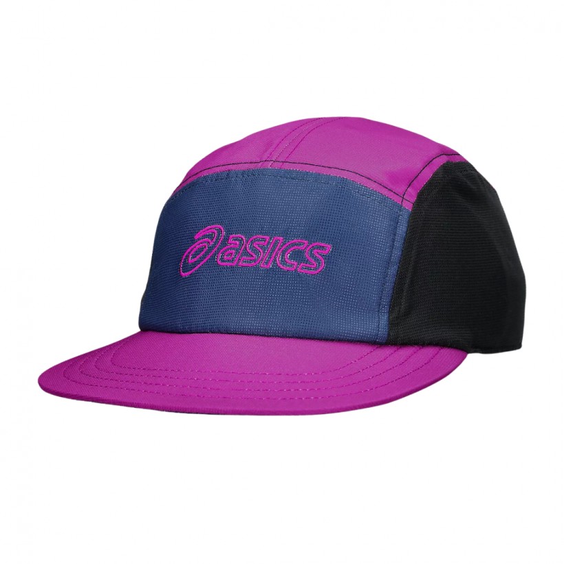 Asics 5 Panel Cap Pink Blue Black