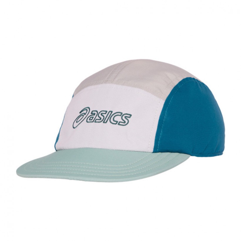 Asics 5 Panel Cap Brown Blue White