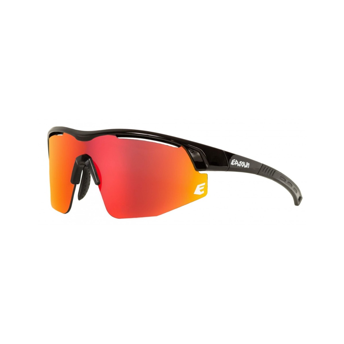 Eassun Sprint Brille Kat.3 Schwarz Rote Linse