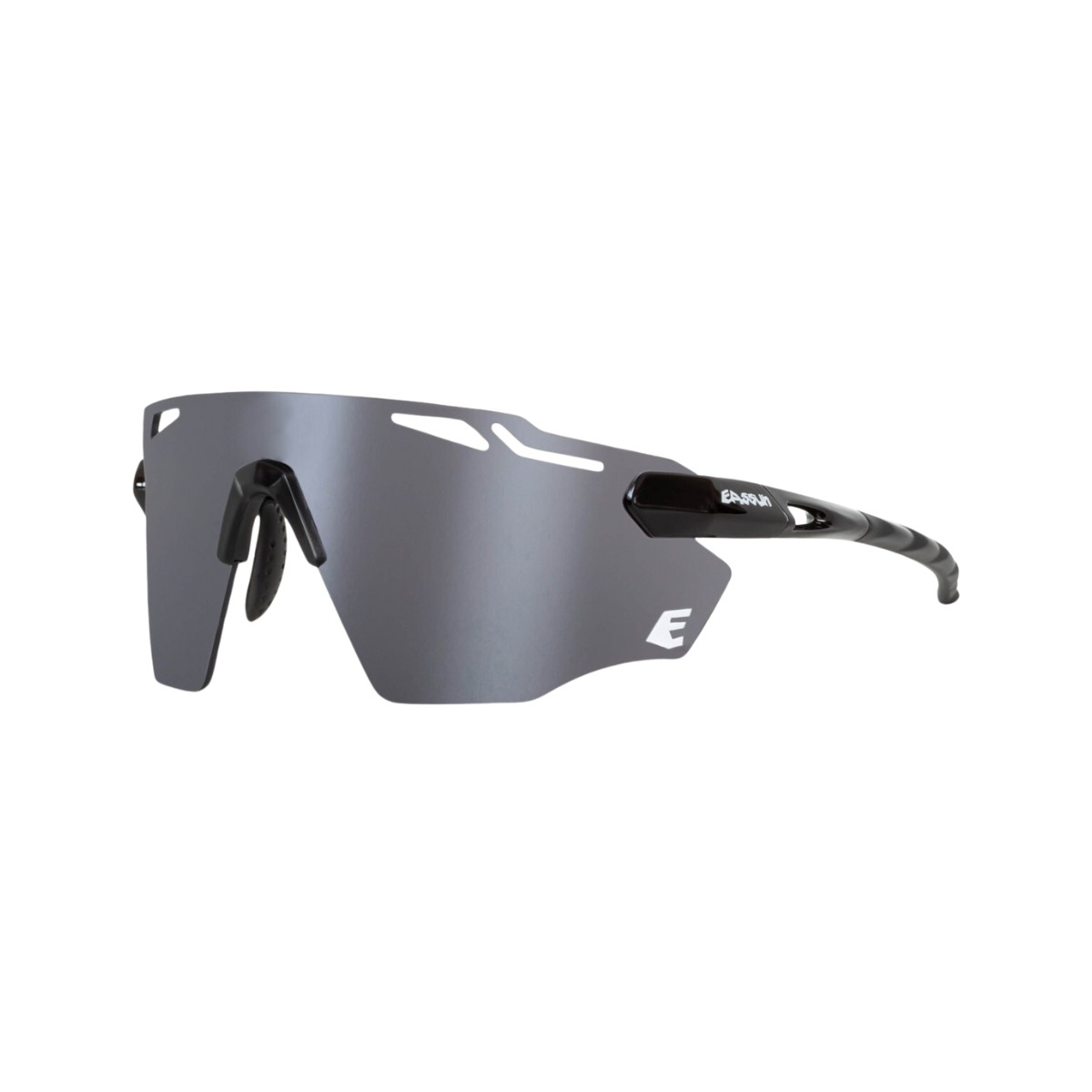 Eassun Fartlek Brille Kat. 3 Schwarz Graues Glas