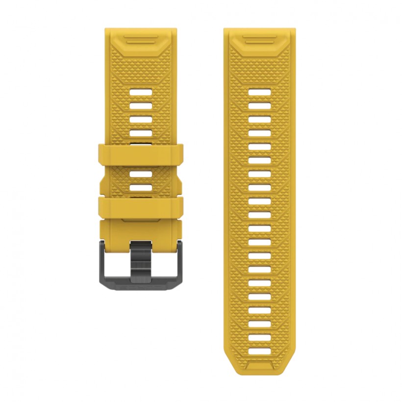 Coros Strap 26mm Silicone Yellow