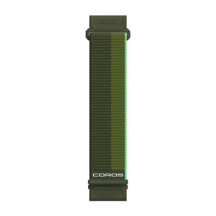 Coros Strap 26mm Green Nylon